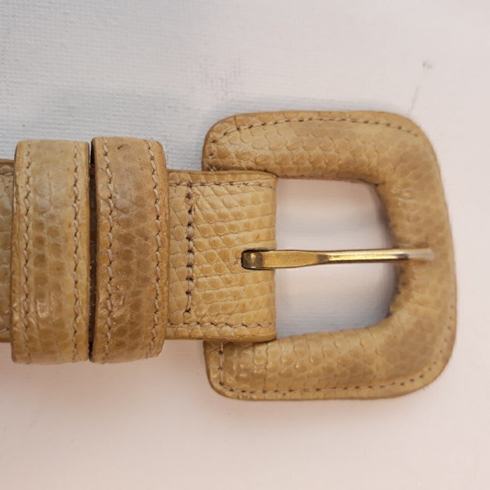 Joan & David Calfskin Leather Belt Sz S - Picture 2 of 10